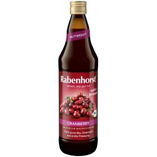 Cranberry Muttersaft, 0,75 l, Mehrweg Rabenhorst