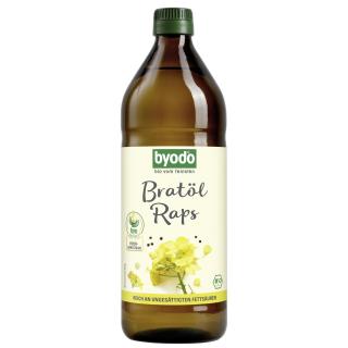 Bratöl Raps, 0,75 ltr Flasche, byodo