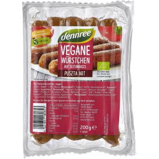Seitanwürstchen Puszta-Art, 200 g, vegan