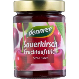 Sauerkirsche, Fruchtaufstrich, dennree, 340 g