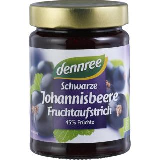 Schwarze Johannisbeere,Fruchtaufstrich, dennree ,340 g