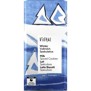 Winterschokolade mit Spekulatius-Stückchen, 100g