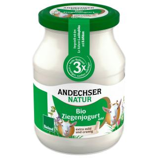 Natur Ziegenjogurt, (6x500 g Glas) Andechser