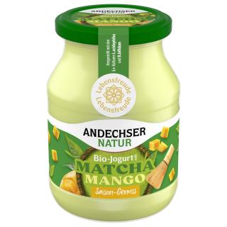 Joghurt Matcha Mango, 500 g Andechser
