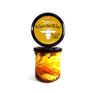 Frischkäse Schani das Schaf, Curry & Dattel