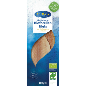 Forellenfilets geräuchert, von Bio Mare, 100 g Stück