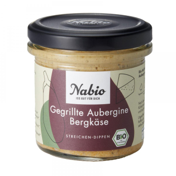 Gegrillte Aubergine Bergkäse, Nabio,135 gr Glas