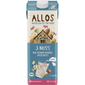 3 Nuss Drink - Macadamia Allos , 1 L