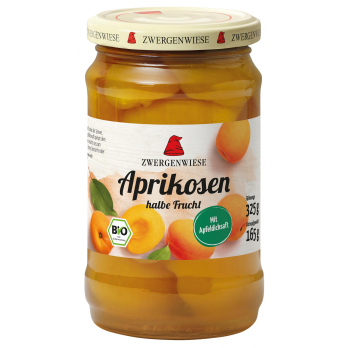 Aprikosen, 325 g Glas, Zwergenwiese