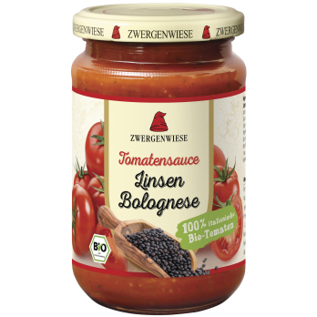 Tomatensauce Linsen Bolognese, Zwergenwiese 340 ml
