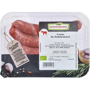 Rinderbratwurst, 250 gr Schale, Königshofer