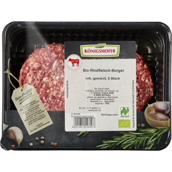 Rindfleisch-Burger, 2 Stück (250 g Schale)