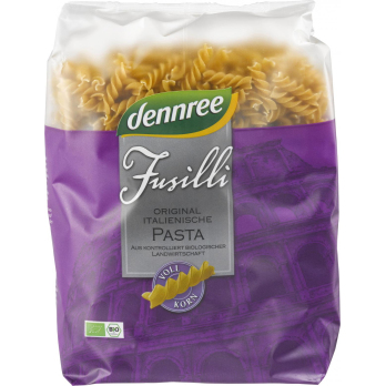 Fusilli Vollkorn, 1 KG, dennree