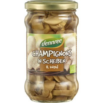 Champignons geschnitten II. Wahl, dennree 330 gr G