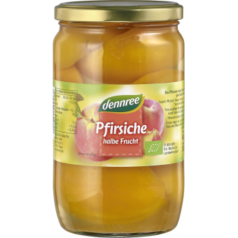 Pfirsich, halbe Frucht, dennree