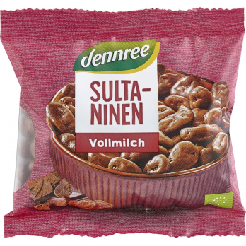 Sultaninen in Vollmilchschokolade