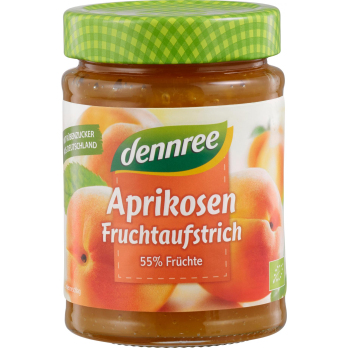 Aprikosen Fruchtaufstrich, dennree, 340 g