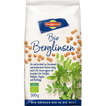 Berglinsen, Morgenland 500 gr Packung