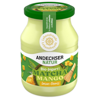 Joghurt Matcha Mango, 500 g Andechser