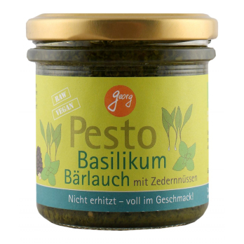 Pesto Basilikum Bärlauch mit Zedernüssen