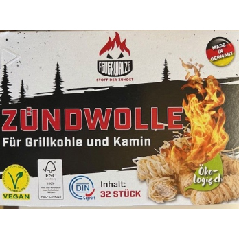 Zündwolle/Anzünder für Kamin, Grill oder Ofen, von Feuerwalze