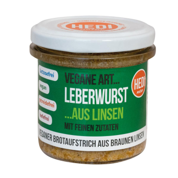 Leberwurst mit feinen Zutaten, vegan, 140 g
