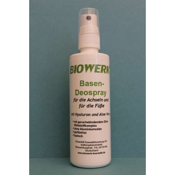 Basen-Deospray von Biowerk, MHD 04.2026