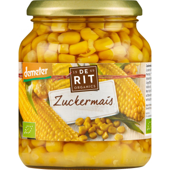 Zuckermais, De Rit, 340 g Glas