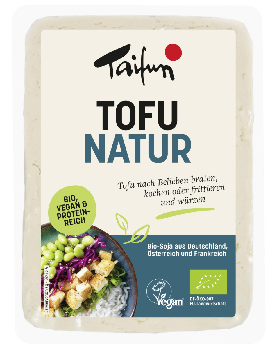 Tofu Natur, 200 g, von Taifun