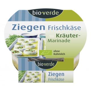 Ziegenfrischkäse in Kräuter-Marinade (mit rosa Pfeffer), bio-Verde