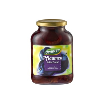 Pflaumen, halbe Frucht , 540 g Glas