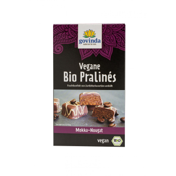 Vegane Pralinés Mokka-Nougat, 70 g Govinda