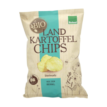 Chips mit Salz, Landkartoffelchips  125 g