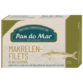 Makrelenfilets in Öl-Marinade, Pan do Mar